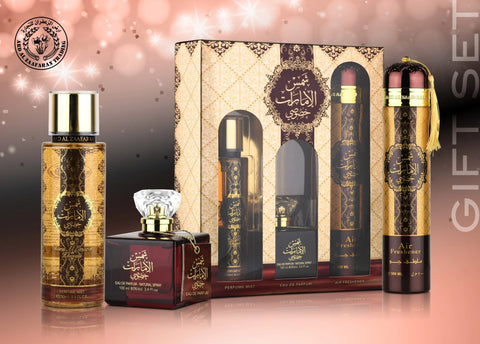 Shams AL Emarat Khususi 3-Piece Gift Set / Mist / Attar (100ml)/ room spray Shams AL Emarat Khususi 3-Piece Gift Set / Mist / Attar (100ml)/ room spray