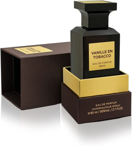 Vanille En Tobacco 80ml EDP By Fragrance World Strong Scent Vanille En Tobacco 80ml EDP By Fragrance World Strong Scent
