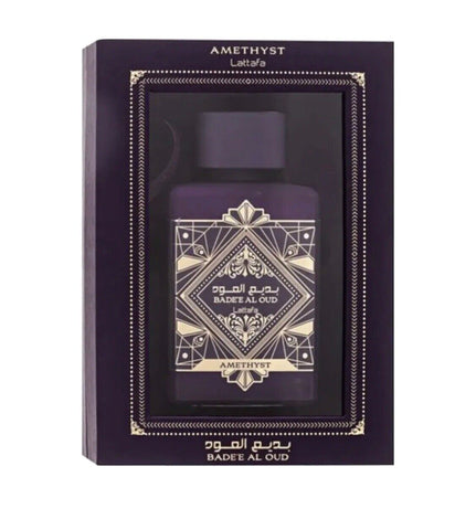 Badee Al Oud Amethyst | Eau De Parfum 100ml | by Lattafa. Badee Al Oud Amethyst | Eau De Parfum 100ml | by Lattafa.